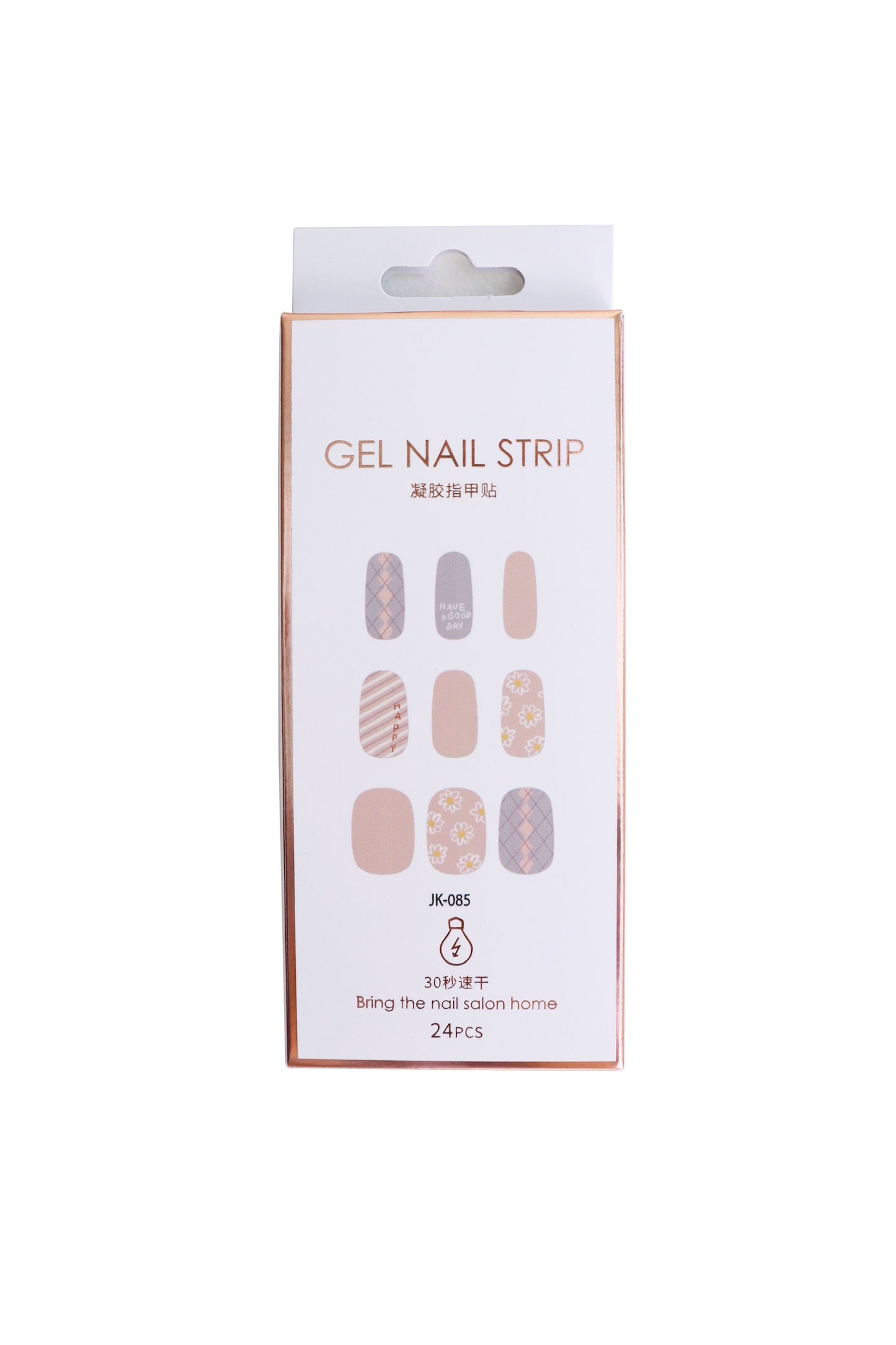Mioga's Light Pink & Purple Flower Nail Wraps