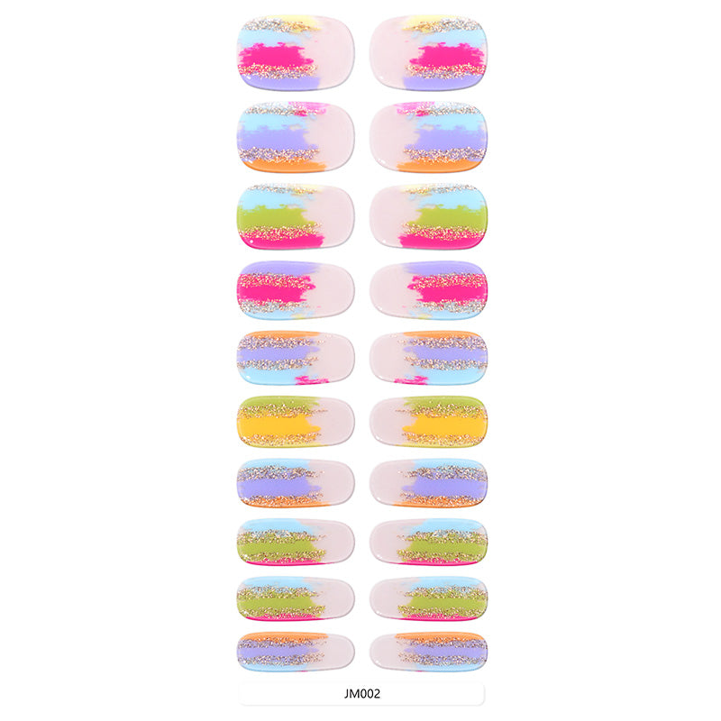 Mioga’s Vivid Brushstroke Nail Wraps