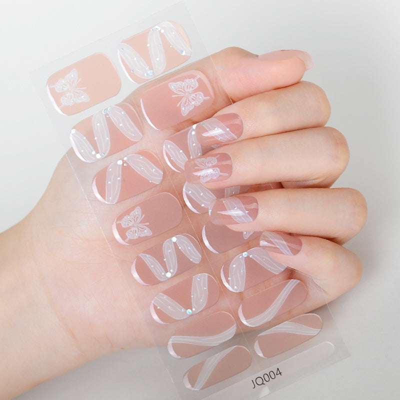 Mioga’s Translucent Butterfly Nail Wraps