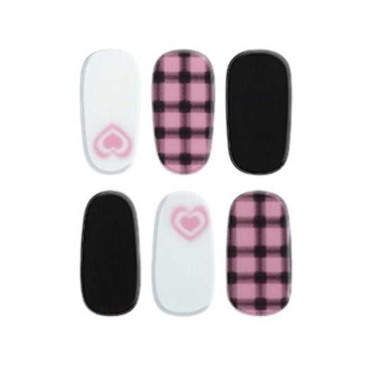 Free taster JR020 (6 stickers) Mioga’s Playful Plaid Nail Wraps