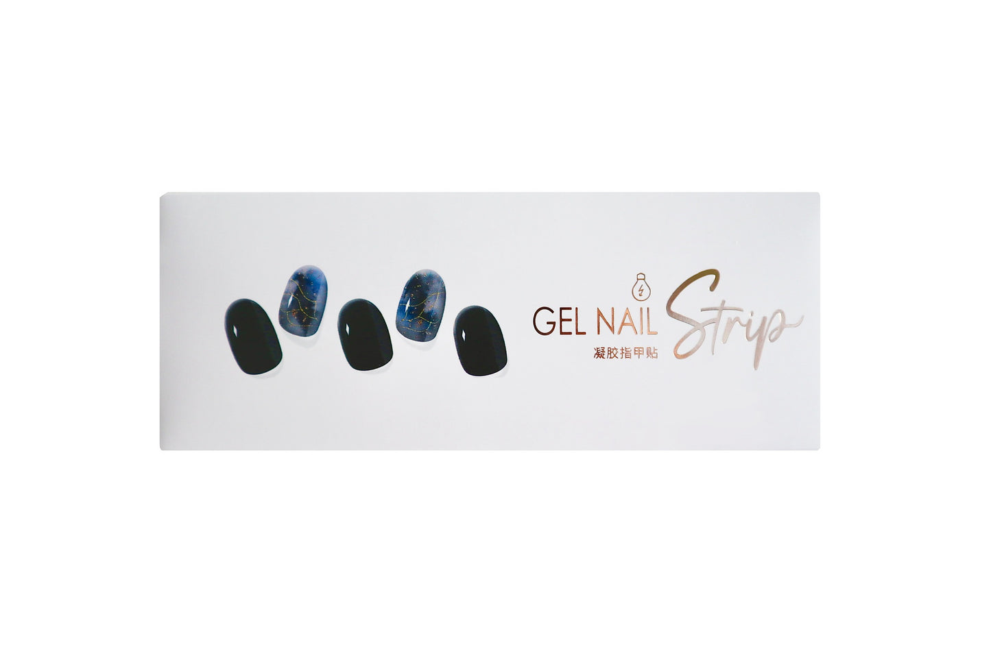 Mioga’s Black Marble Texture Nail Wraps