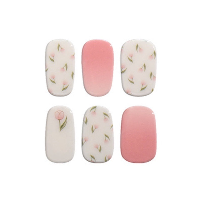 Free Tasters (6 stickers) Mioga’s Pink Tulip Nail Wraps