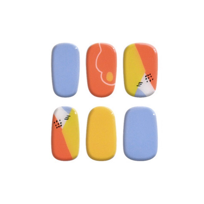 Free taster JK235 (6 stickers) Mioga’s Sunny Vibes Nail Wraps