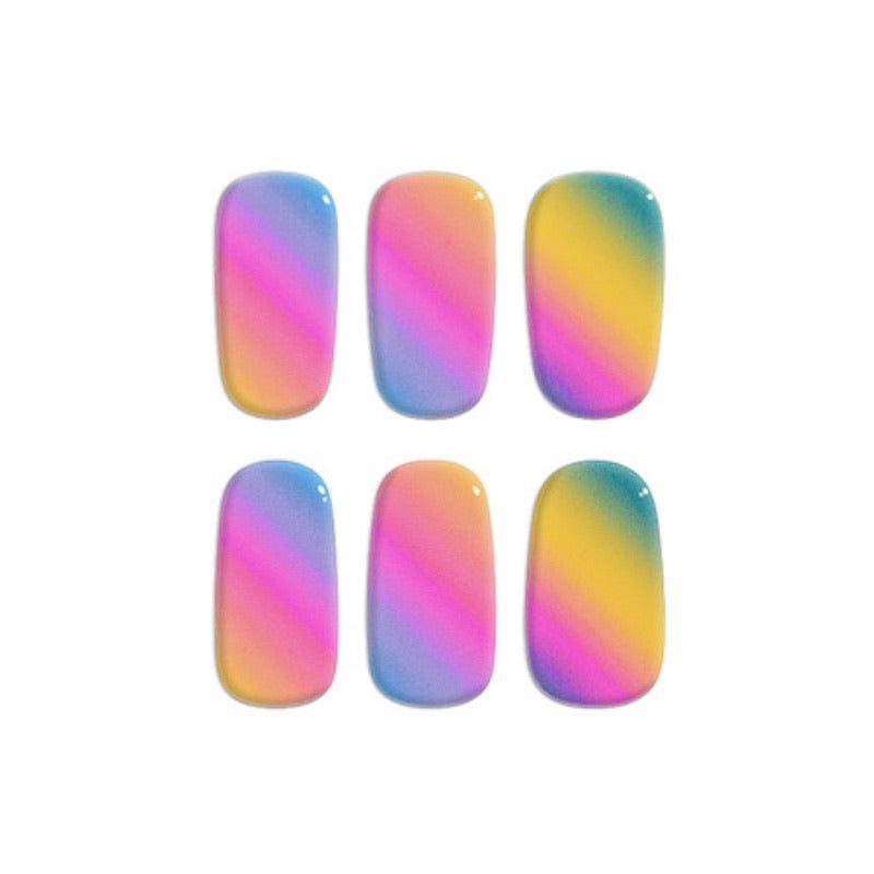 Free taster JK101 (6 stickers ) Mioga’s Rainbow Candy Cloud Nail Wraps