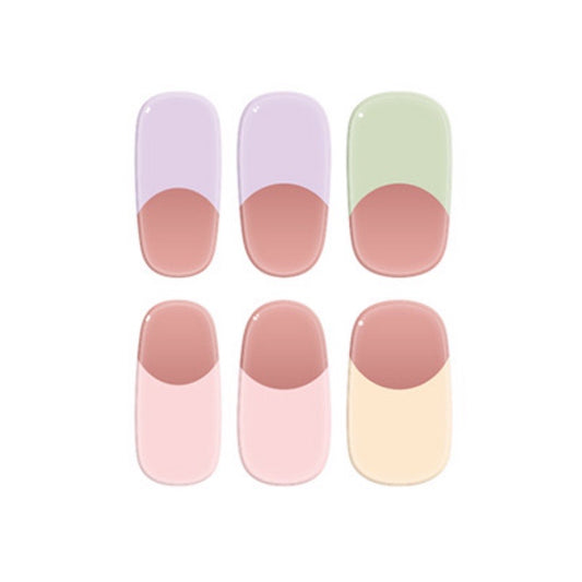 Free taster JM004 (6 stickers) Mioga’s Colourful French Style Nail Wraps