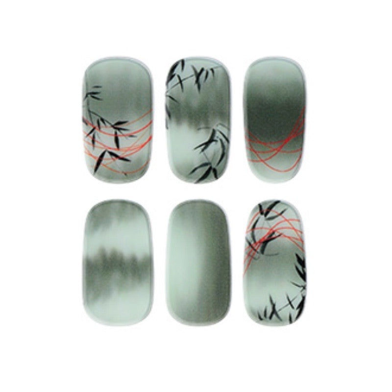 Free taster JR010 (6 stickers) Mioga’s Serene Bamboo Nail Wraps