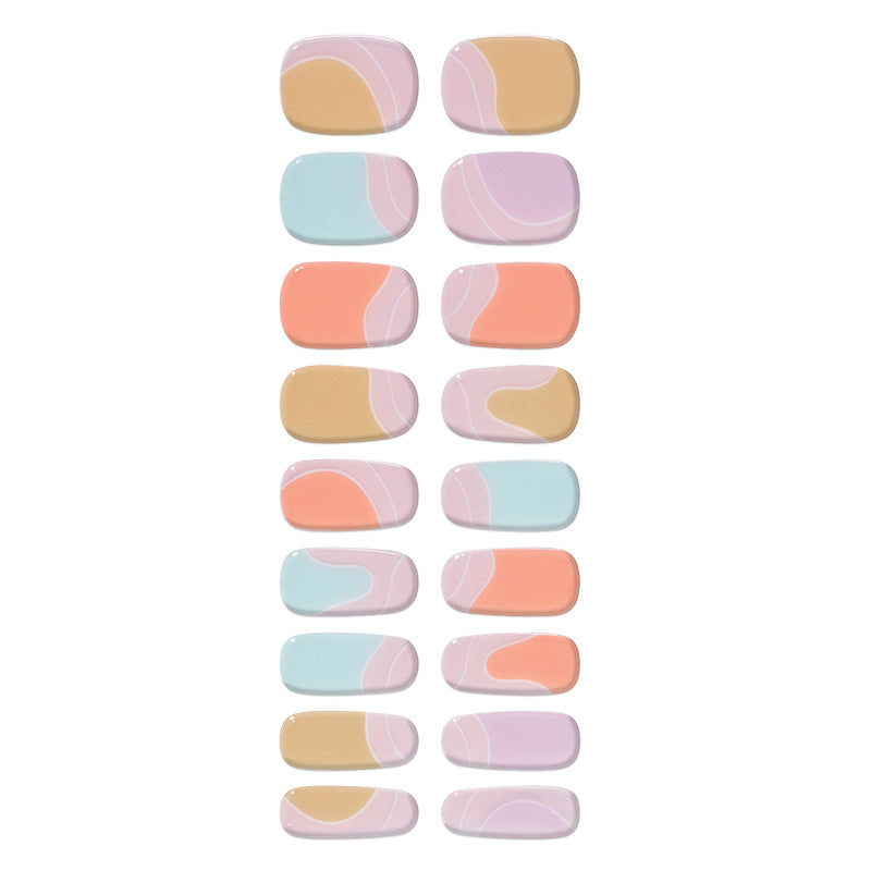 Mioga’s Pastel Waves Nail Wraps