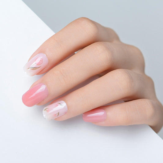 Mioga’s Pink Tulip Nail Wraps