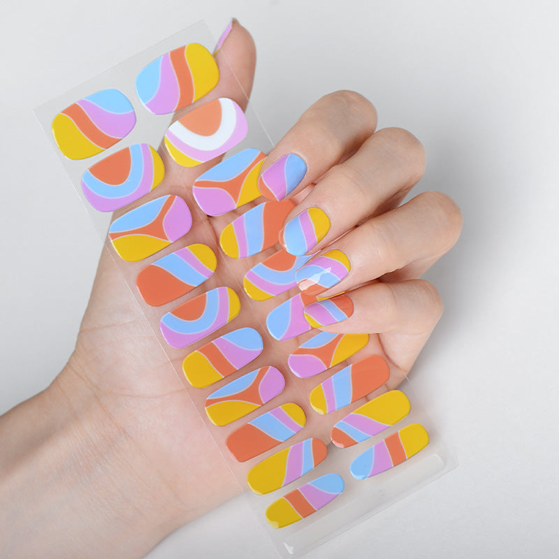 Mioga’s Bold Irregular Line Nail Wraps