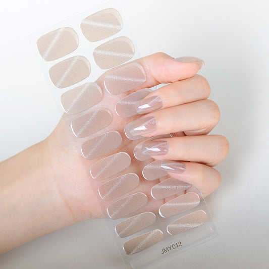 Mioga’s Cat Eye Flesh-Coloured Nail Wraps