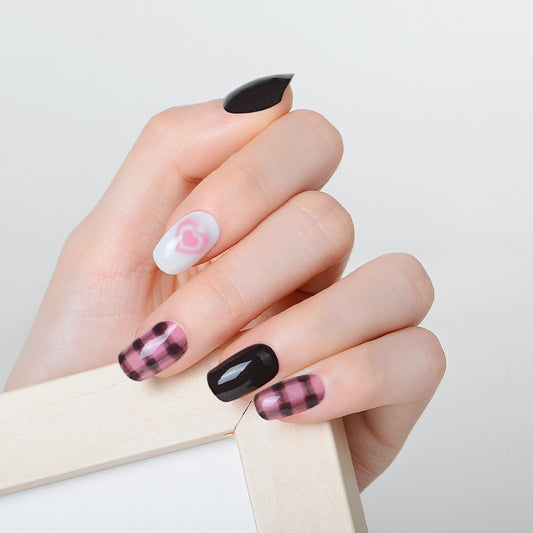 Mioga’s Playful Plaid Nail Wraps