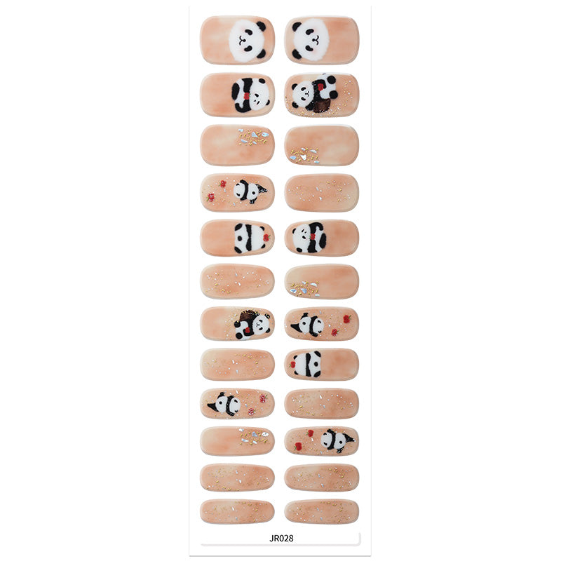 Mioga’s Adorable Panda Nail Wraps