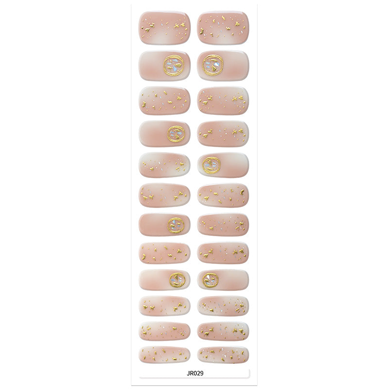 Mioga’s Translucent Gold Leaf Nail Wraps