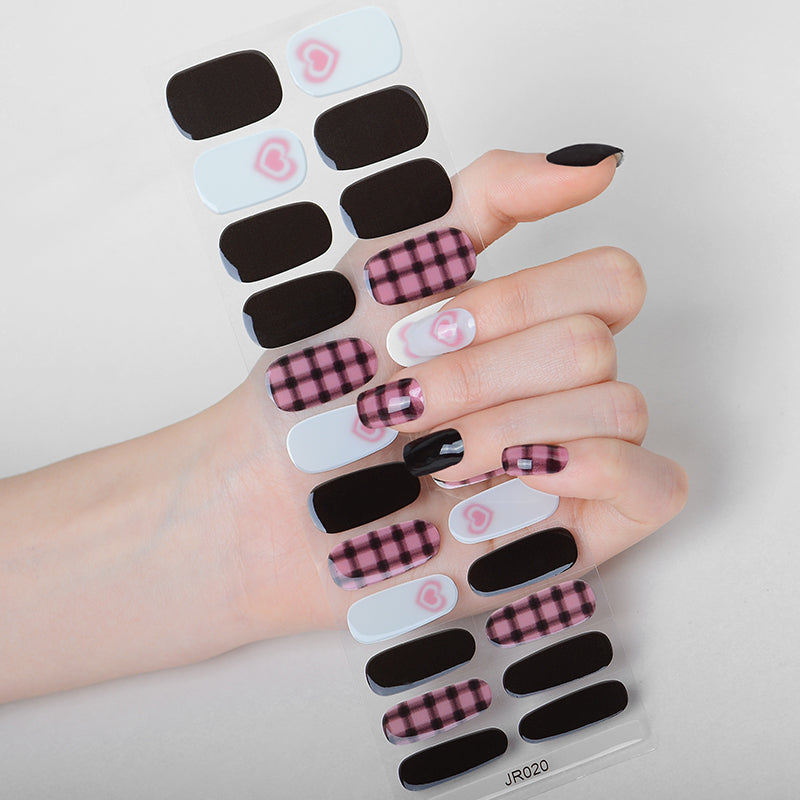 Mioga’s Playful Plaid Nail Wraps